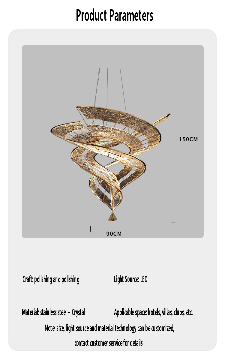 Modern Luxury Minimalist Chandeliers Pendant Lights Hotel Lobby Villa Living Banquet Hall Custom Chandelier (4) Candelabros minimalistas de lujo modernos, luces colgantes, vestíbulo del hotel, villa, salón de banquetes, candelabro personalizado (4)