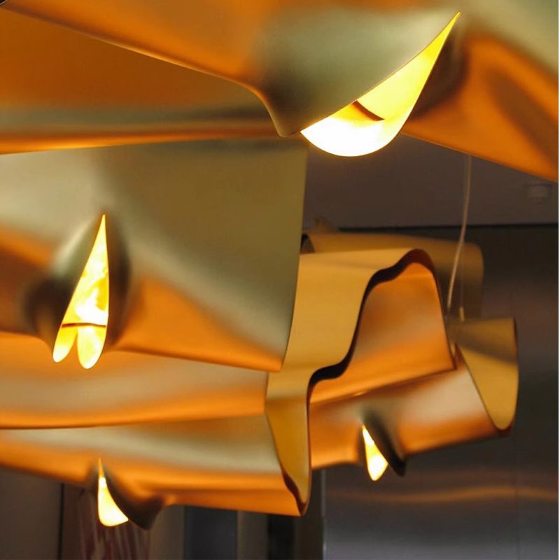 Hanging Minimalist Banquet Hall Villa Stair Chandeliers Modern Luxury Pendant Light Custom Large Led Chandelier (4) Lámpara colgante minimalista para sala de banquetes, Villa, escalera, lámpara colgante de lujo moderna, lámpara Led grande personalizada (4)
