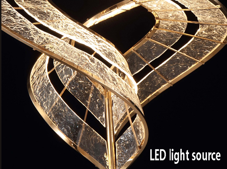 Modern Luxury Minimalist Chandeliers Pendant Lights Hotel Lobby Villa Living Banquet Hall Custom Chandelier (3) Lámparas colgantes minimalistas de lujo modernas Luces colgantes Hotel Lobby Villa Living Banquet Hall Lámpara personalizada (3)