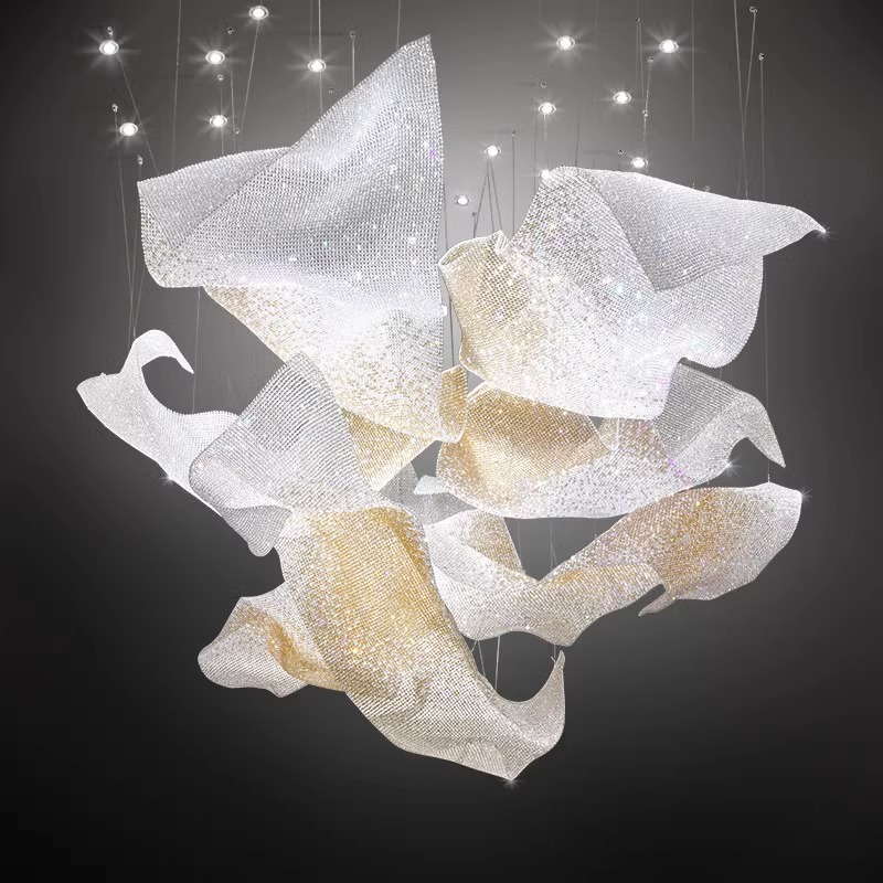 High Quality Natural Stone Custom Pendant Lights Modern Luxury Home Alabaster Chandelier (5) Luces colgantes personalizadas de piedra natural de alta calidad, lámpara de alabastro para el hogar de lujo moderna (5)