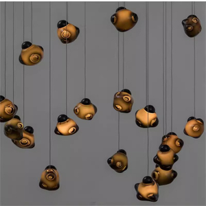 Candelabros grandes personalizados, decoración de proyectos, Art Deco moderno, iluminación para vestíbulo de Hotel grande, candelabro Led grande de cristal de lujo