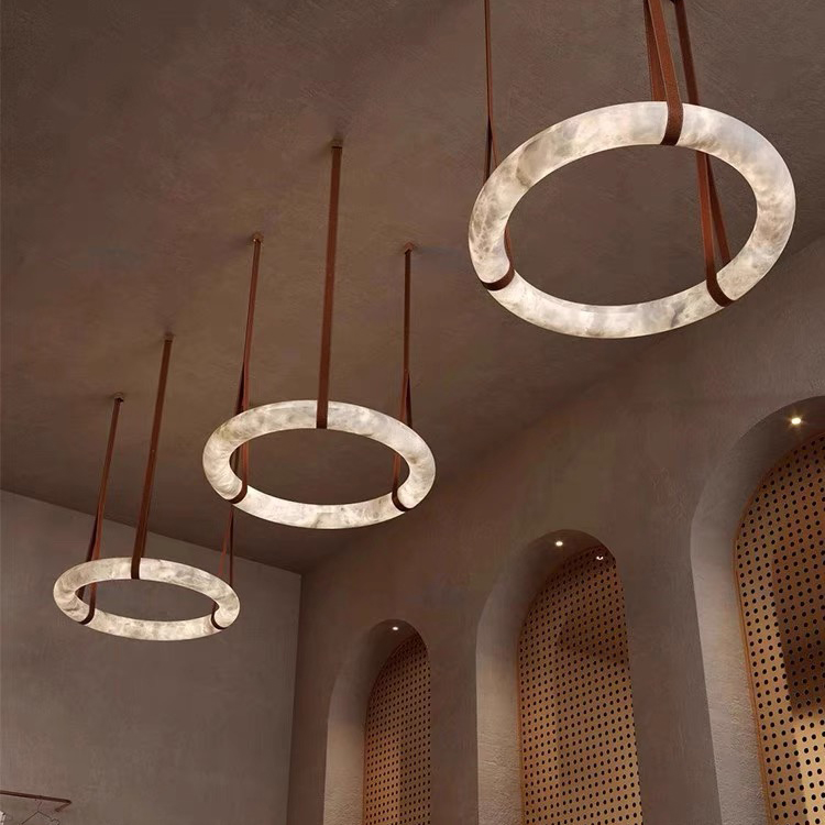 Proyecto personalizado, lámparas de decoración de interiores grandes, luces colgantes, lámpara LED de cristal de ingeniería de hotel