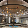 Iluminación personalizada para lámpara con forma de pilar y rama de centro comercial