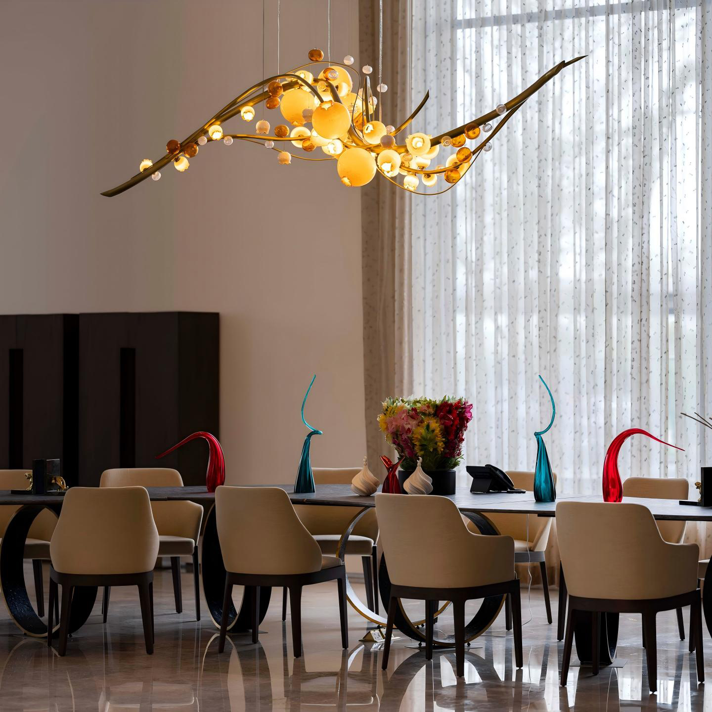 Lámpara colgante de araña personalizada de acero inoxidable, cristal minimalista moderno, vestíbulo de Hotel, decoración de ingeniería, Villa Hall