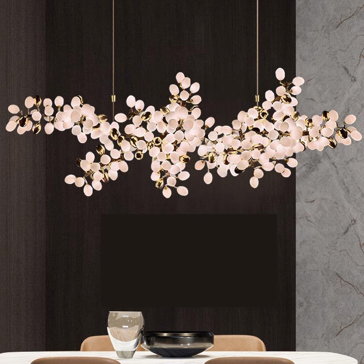 Lámpara colgante con forma de uva, sala de banquetes decorativa, Villa, vestíbulo del hotel, lámpara Led de cristal moderna