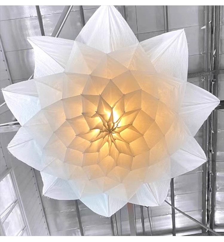 Grandes flores el&eacute;ctricas Led iluminaci&oacute;n abierta y cerrada autom&aacute;ticamente mec&aacute;nica cin&eacute;tica elevaci&oacute;n flor l&aacute;mpara el&eacute;ctrica (10)