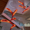 Lámpara de araña de hoja de arce de arte moderno, iluminación colgante decorativa personalizada para restaurante y Hotel