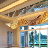 Lámpara colgante de techo de cristal para hotel, proyecto personalizado, sala de banquetes, colgante, gran lujo, moderno