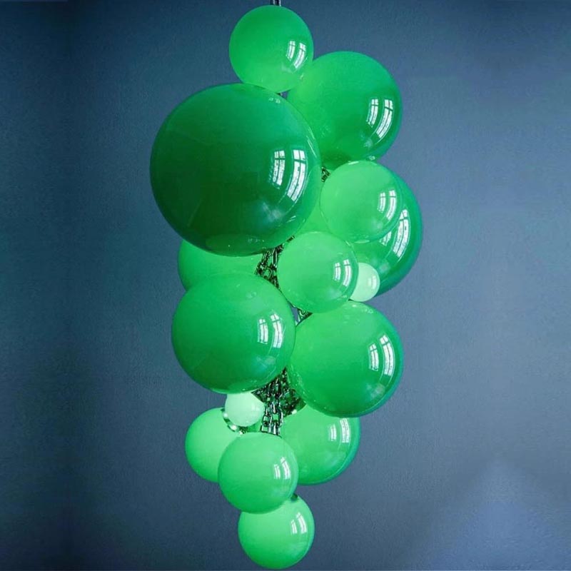Lámparas colgantes de uva de vidrio sopladas a mano, luces colgantes para vestíbulo de Hotel, Villa, candelabro de habitación, accesorios de iluminación, lámparas colgantes