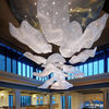Luces colgantes personalizadas de piedra Natural de alta calidad, candelabro de alabastro para el hogar de lujo moderno