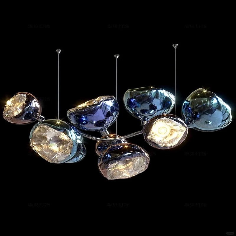 Lámparas colgantes de Lava personalizadas para sala de estar, comedor, escalera, luz italiana posmoderna de lujo