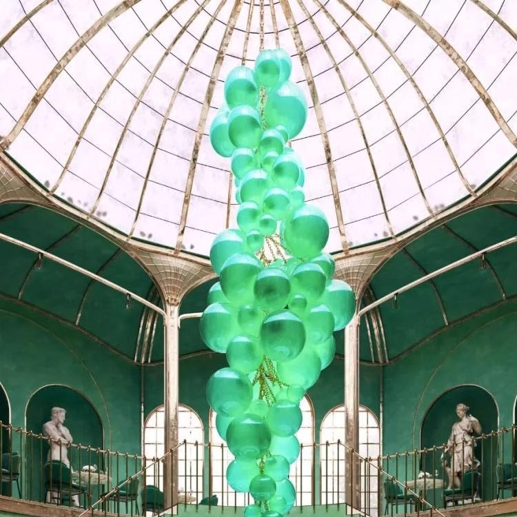 Lámparas colgantes de uva de vidrio sopladas a mano, luces colgantes para vestíbulo de Hotel, Villa, candelabro de habitación, accesorios de iluminación, lámparas colgantes