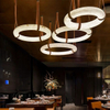Proyecto personalizado, lámparas de decoración de interiores grandes, luces colgantes, lámpara LED de cristal de ingeniería de hotel
