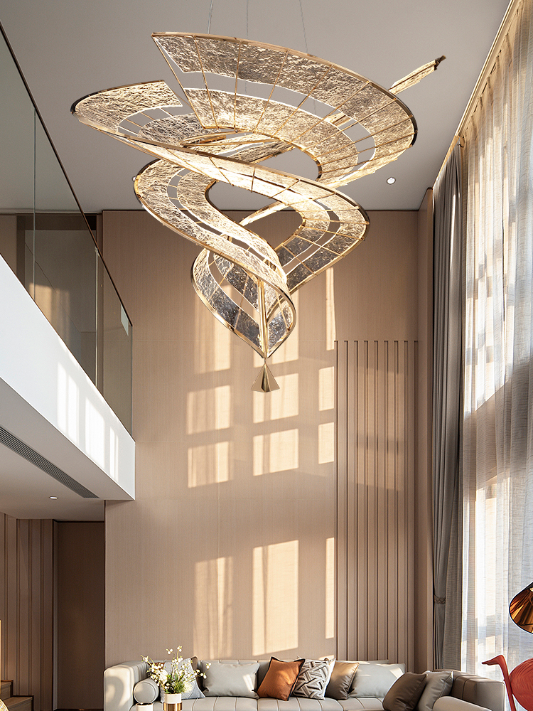 Modern Luxury Minimalist Chandeliers Pendant Lights Hotel Lobby Villa Living Banquet Hall Custom Chandelier (1) Lámparas colgantes minimalistas de lujo modernas Luces colgantes Hotel Lobby Villa Living Banquet Hall Lámpara personalizada (1)