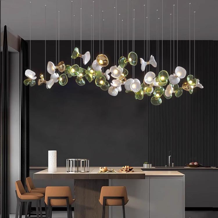 Iluminación moderna para decoración del vestíbulo del Hotel, iluminación colgante para comedor, sala de estar, candelabros de cristal personalizados