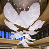 Luces colgantes personalizadas de piedra Natural de alta calidad, candelabro de alabastro para el hogar de lujo moderno