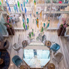 Decoración interior contemporánea, iluminación LED, vestíbulo del hotel, lámpara LED de techo de cristal a medida