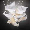 Luces colgantes personalizadas de piedra Natural de alta calidad, candelabro de alabastro para el hogar de lujo moderno