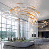 Vestíbulo del hotel, sala de banquetes, modelo de habitación, modelado artístico, decoración creativa, iluminación colgante de araña personalizada
