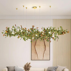 Lámpara de techo con ramas de árbol de aluminio, diseño de gota de lluvia de lujo, para sala de estar, Villa, candelabro decorativo de cristal dorado K9