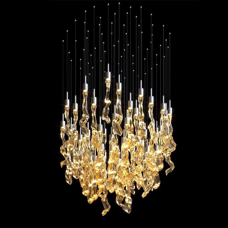 Lámpara de cristal moderna de lujo del art déco del cristal de Murano de la lámpara