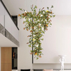 Lámpara de techo con ramas de árbol de aluminio, diseño de gota de lluvia de lujo, para sala de estar, Villa, candelabro decorativo de cristal dorado K9