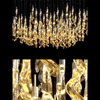 Lámpara de cristal moderna de lujo del art déco del cristal de Murano de la lámpara