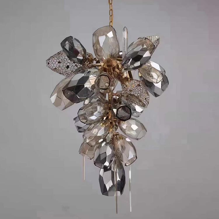 Lámpara de araña de cinta artística moderna, lámpara colgante LED grande para vestíbulo de hotel, salón de banquetes y proyectos de interiores de lujo